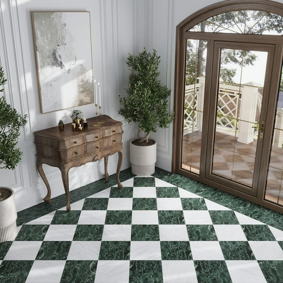 Regalia 12x12 Verde Alpi Porcelain Veining Wall and Floor Tile (13.56 sq ft/case) - 14 Pack