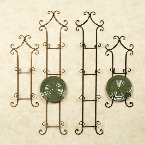Regalla Petite Plate Rack Antique Bronze 4 Plate