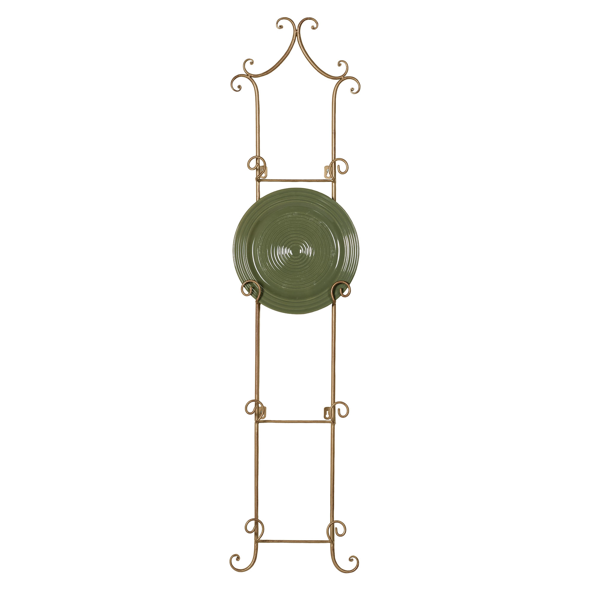 Regalla Plate Rack Satin Gold 4 Plate - Walmart.com