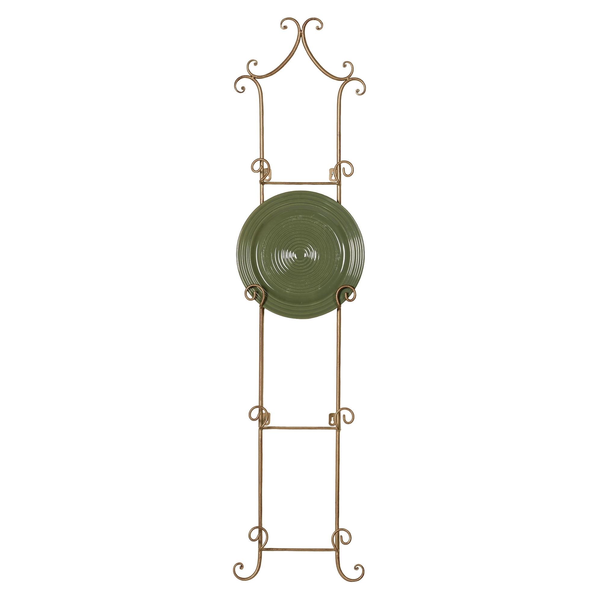 Regalla Plate Rack Satin Gold 4 Plate