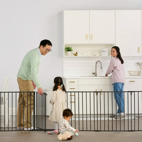 Regalo 194 Inch Super Wide Baby Gate and Play Yard with 8 Panels