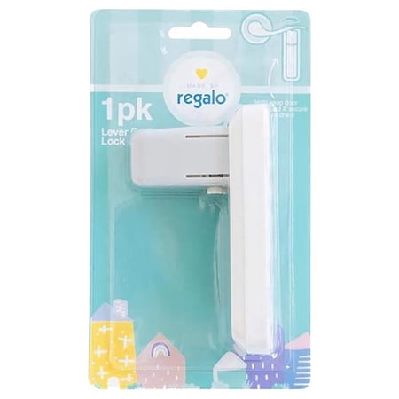 LEVER HANDLE LCK WHT 1PK(Pack of 1)