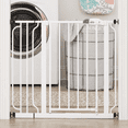 thumbnail interactive-video image 1 of Regalo Easy Step 38.5-Inch Extra Wide Baby Gate, Includes 6-Inch Extension Kit, 4 Pack Pressure Mount Kit and 4 Pack Wall Mount Kit, 1 of 13
