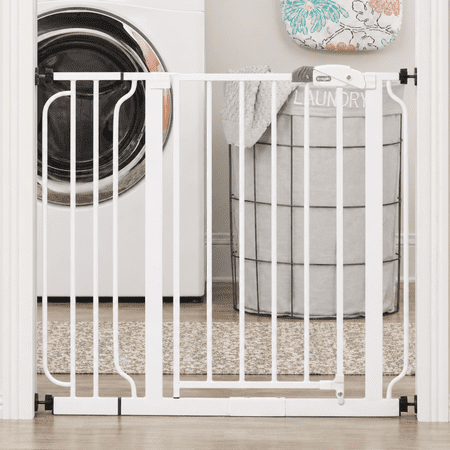 Regalo Easy Step 38.5-Inch Extra Wide Baby Gate, Includes 6-Inch Extension Kit, 4 Pack Pressure Mount Kit and 4 Pack Wall Mount Kit
