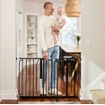 thumbnail image 1 of Regalo Easy Step Extra Wide 49-Inch Baby Safety Gate, Black – Adjustable Metal Gate for Babies 6–24 Months, 1 of 8