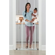 Regalo Easy Step Extra Tall Walk Thru Baby Safety Gate, Fits Openings 29-36.5 Inches, White