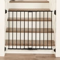 thumbnail image 1 of Regalo Extra Wide 2-in-1 Metal Stairway & Hallway Baby Safety Gate with Mounting Kit, Ages 6–24 Months, Black, 1 of 10