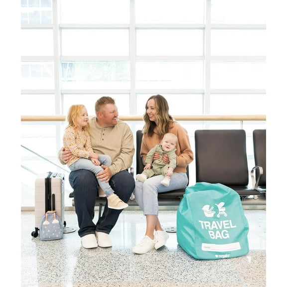 Regalo On the Go Travel Bag, Airline Certified Travel Bag, Fits All Car Seats and Most Strollers, Turquoise