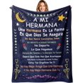 thumbnail image 1 of Regalo Para Hermana, Sister Birthday Gifts Blanket 60x50in, Dia De Las Madres Hermana Regalos, Mothers Day Sister Gifts, Sister Gifts In Spanish, Regalo De Graduacion/Cumpleanos/Navidad Hermanas, 1 of 6
