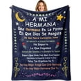 thumbnail image 1 of Regalo Para Hermana, Sister Birthday Gifts Blanket 60x50in, Dia De Las Madres Hermana Regalos, Mothers Day Sister Gifts, Sister Gifts In Spanish, Regalo De Graduacion/Cumpleanos/Navidad Hermanas, 1 of 6
