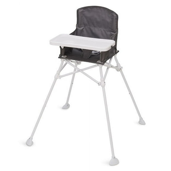Regalo Portable High Chair with Attachable Tray for Ages 6-36 Months, Gray