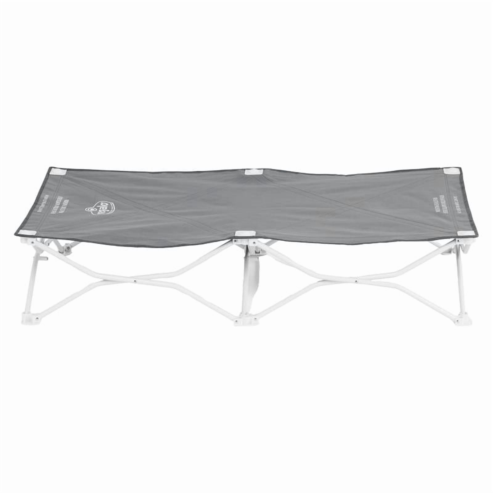 Regalo Gray Portable My Cot Toddler Bed, 48" Long by 24.5" Wide, Ages 2 to 5 Years