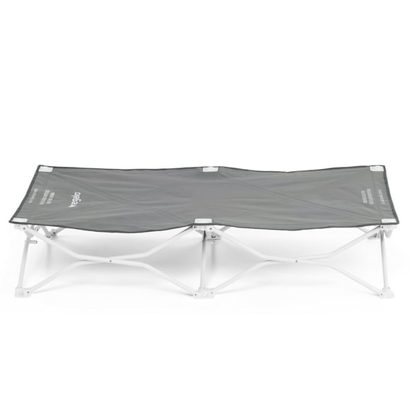 Regalo Gray Toddler Bed, Portable My Cot, 48" L x 24.5" W, Ages 2-5