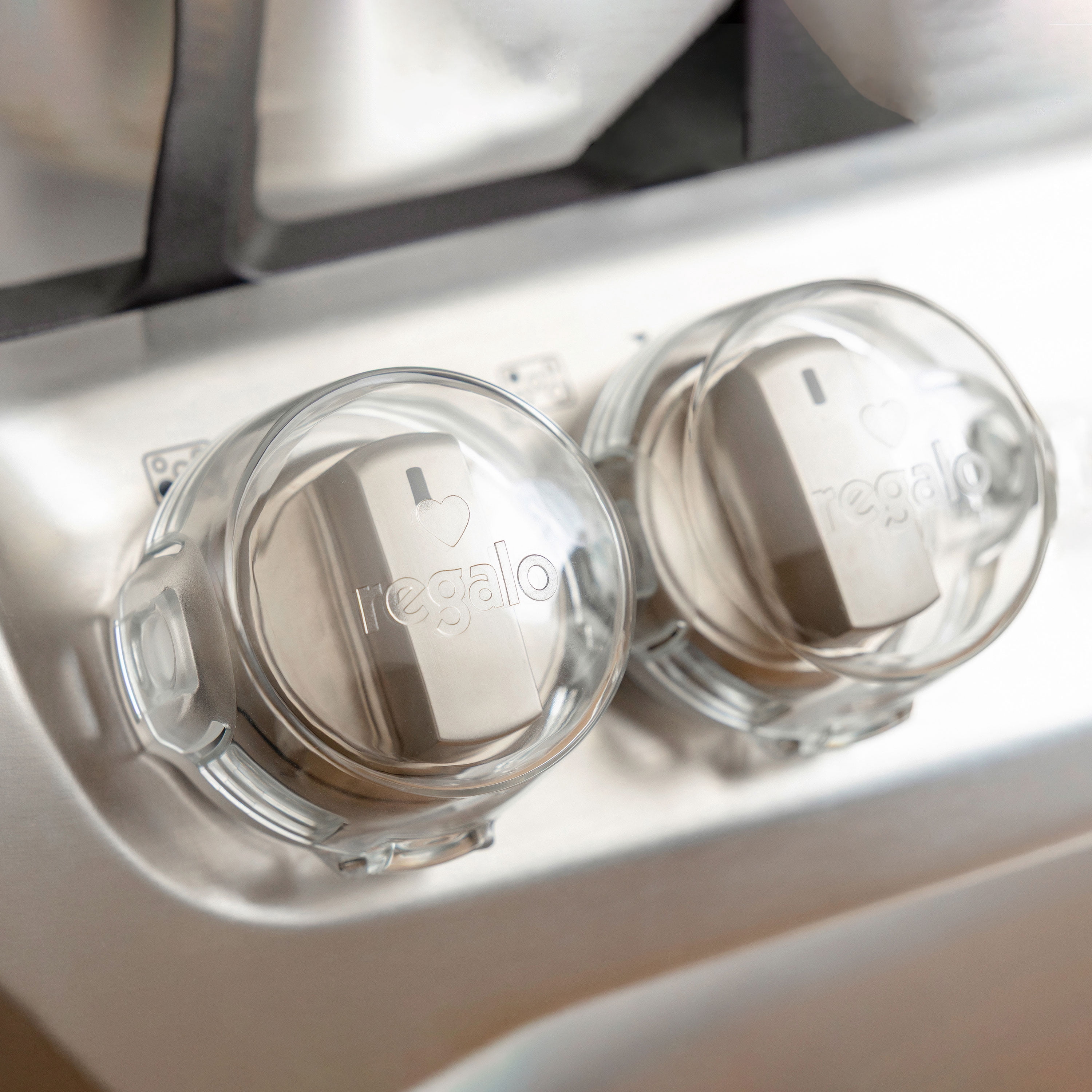 Regalo Baby Proof Stove Knob Covers for Child Safety, Clear Oven Knob Guards, Easy Install, 5 Pack