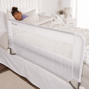 Regalo Swing Down Bed Rail Guard with Reinforced Anchor Safety System, Metal Frame, 43" Long, Fits Twin to Queen Beds