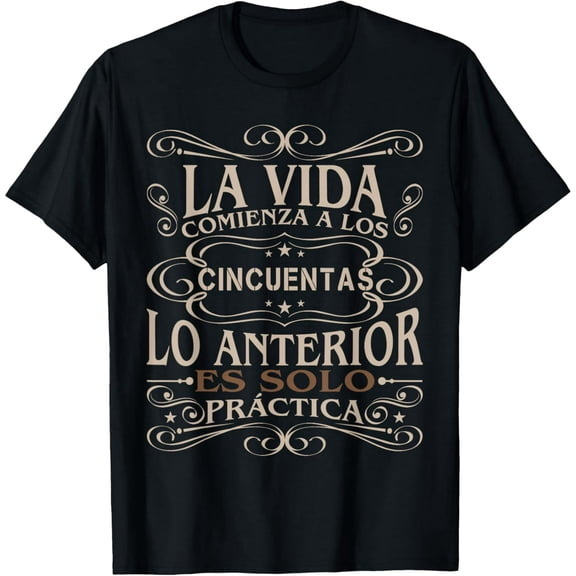 Regalo para 50 años Hombre Mujer Cumpleano Feliz cincuenta T-Shirt
