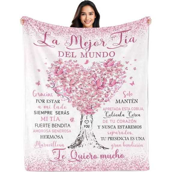 Regalo para Mi Esposa, Gifts for Wife in Spanish, Anniversary Wedding Gifts for Women Blanket 60"x50", Wife Birthday Gift Idea, Wife gift, Regalos de Cumpleaños/Aniversario/Valentín para Esposa