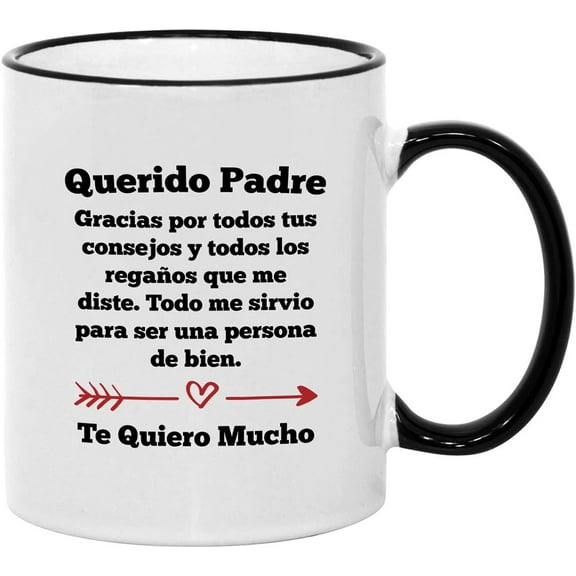 Regalos Para El Dia Del Padre. Taza de 11 oz Para Papa. Gracias Por Tus Consejos Latino Dad Mug.