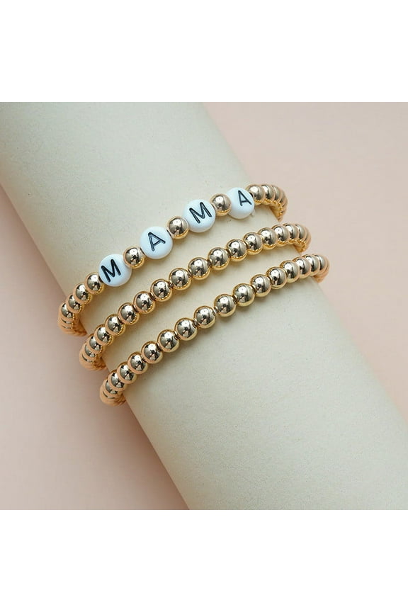 Regalos de mamá pulsera personalizada cadena cuentas pulsera mamá carta cuentas pulsera dÃa