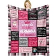 thumbnail image 1 of Regalos para Hermanas Manta, Spanish Gifts for Sister, Mejores Regalo para Mi Hermana, Regalo De Navidad/Cumpleaños para Hermana, Sister Birthday Gift Ideas, Sister Gifts Blanket 60x50in, 1 of 6