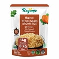 thumbnail image 1 of Reganic Organic Whole Grain Brown Rice Microwaveable Heat & Eat Rice, 8.8 Ounce (Pack of 6) | USDA Certified Organic, GMO-Free | Fresh Ingredients | Flavored Side Dish, 1 of 7