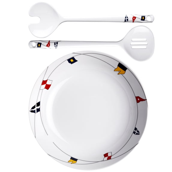 Regata Salad Bowl & Serve Cutlery-3 Pc. Set