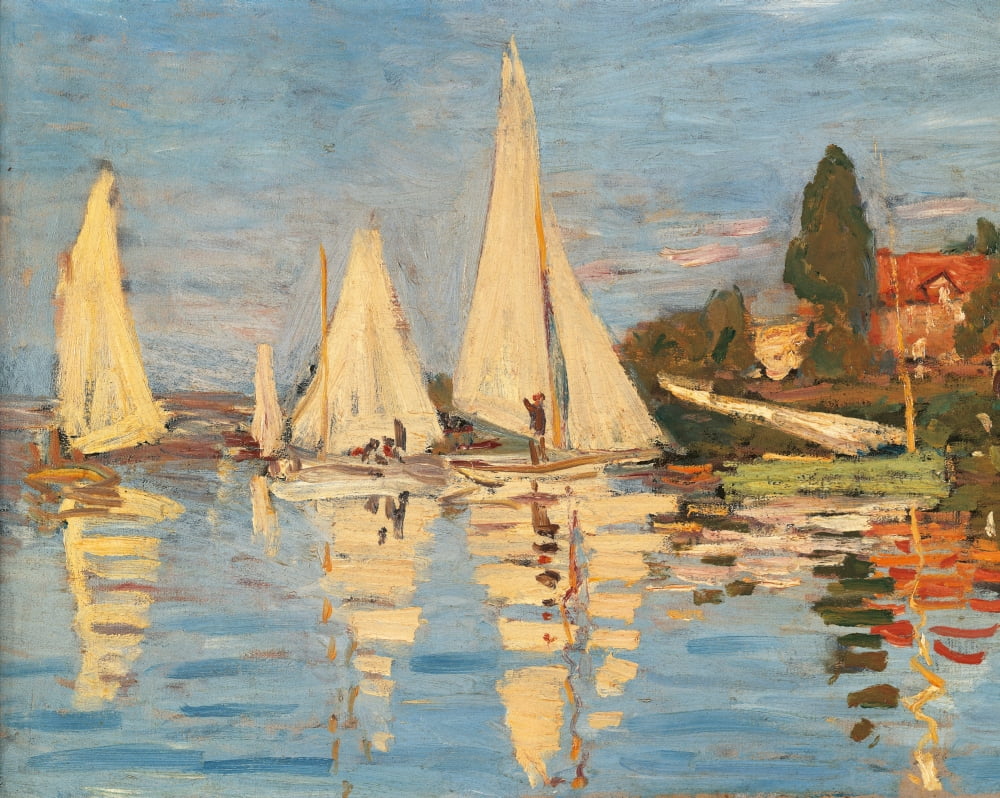 Regatta At Argenteuil Canvas Art -  (24 x 18)
