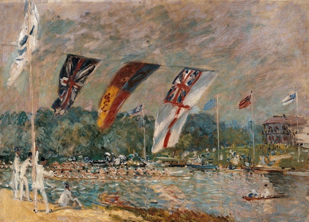 Regatta At Molesey Canvas Art - (24 x 18)