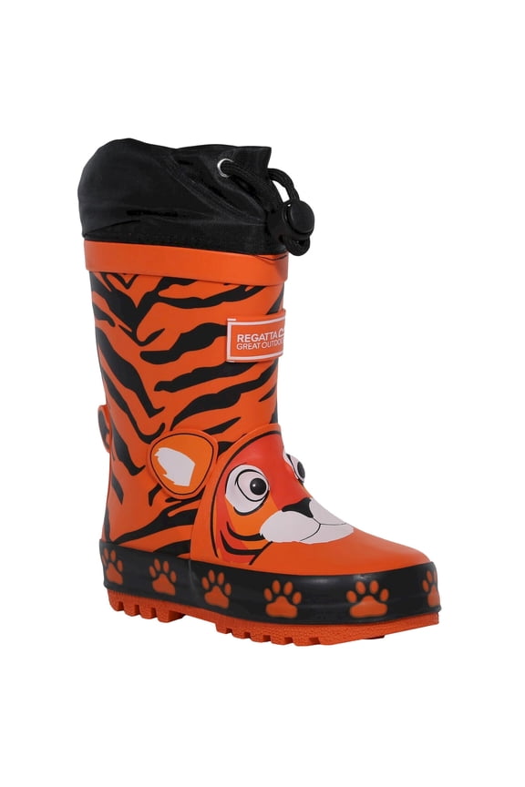Boys/Girls Mudplay Tiger Print Galoshes