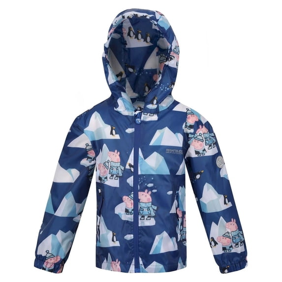 Regatta Boys/Girls Penguin Peppa Pig Packaway Waterproof Jacket