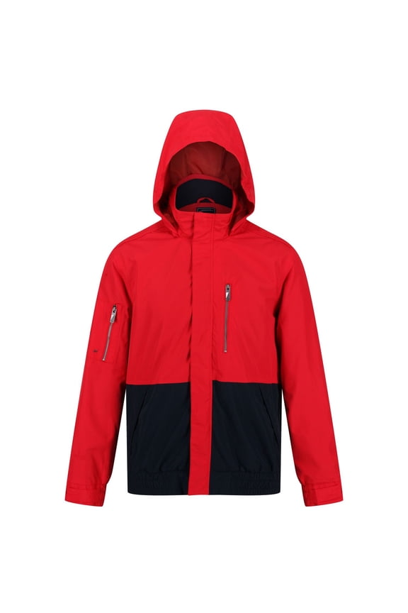 Mens Feelding Colour Block Waterproof Bomber Jacket