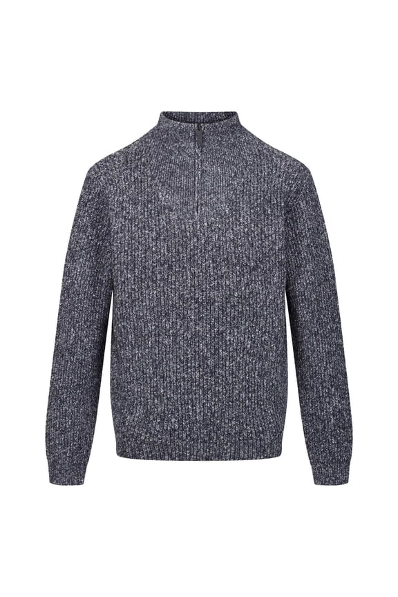 Mens Kaison Marl Knitted Half Zip Sweater