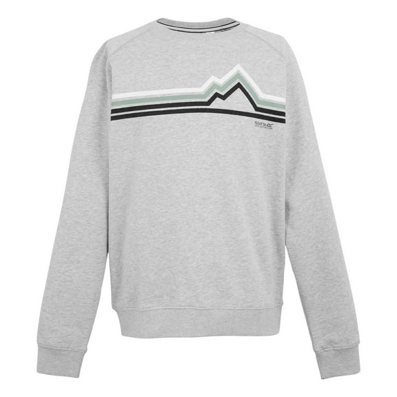 Regatta Mens Nithsdale Linear Mountain Crew Neck Sweatshirt