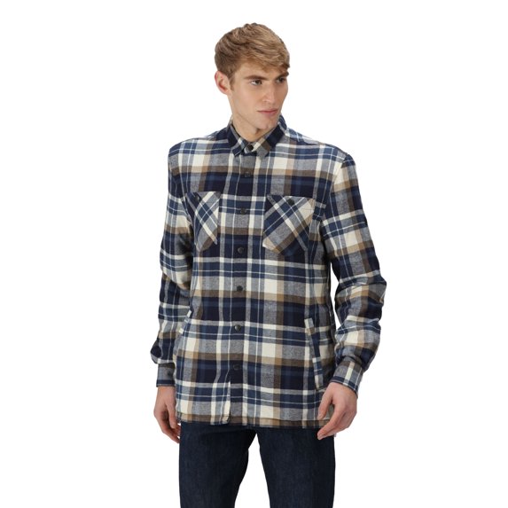 Regatta Mens Thamos Checked Long-Sleeved Shirt