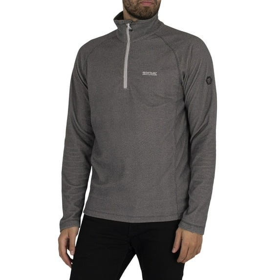 Regatta Montes Lightweight Half Zip Mini Stripe Sweatshirt, Grey
