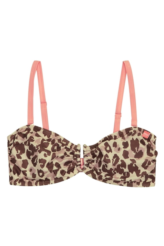 Womens Aceana III Leopard Print Bikini Top