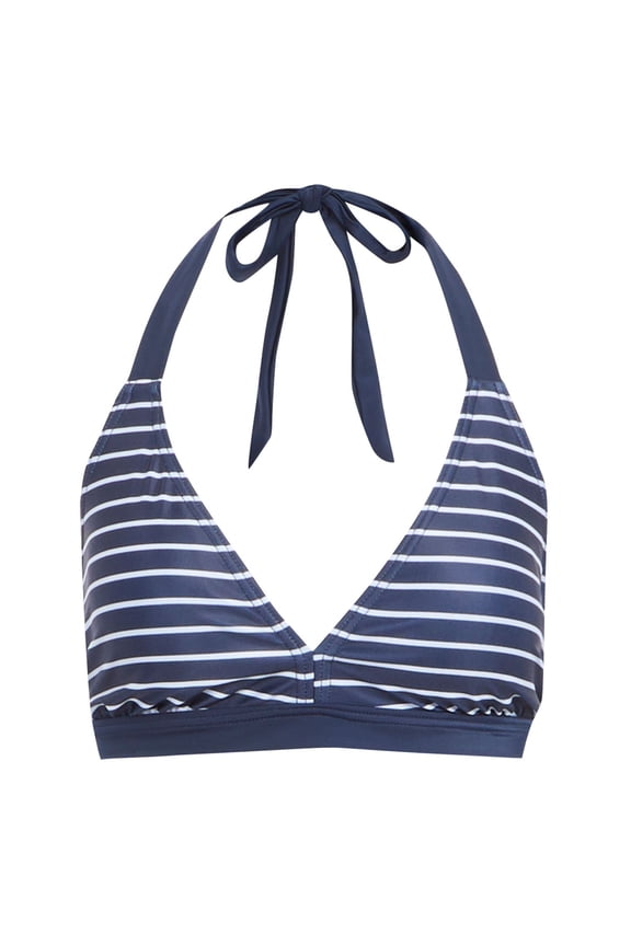 Womens Flavia Stripe Bikini Top