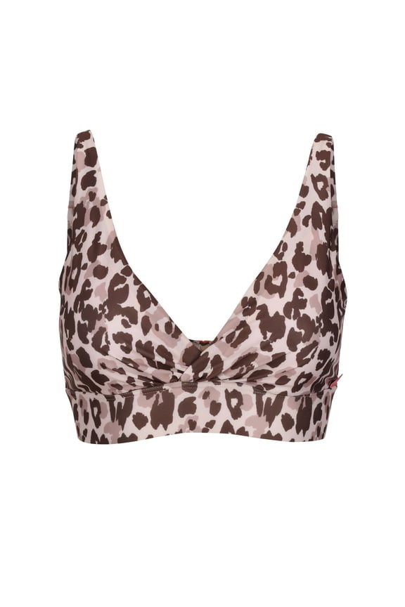 Womens Paloma Leopard Print Bikini Top