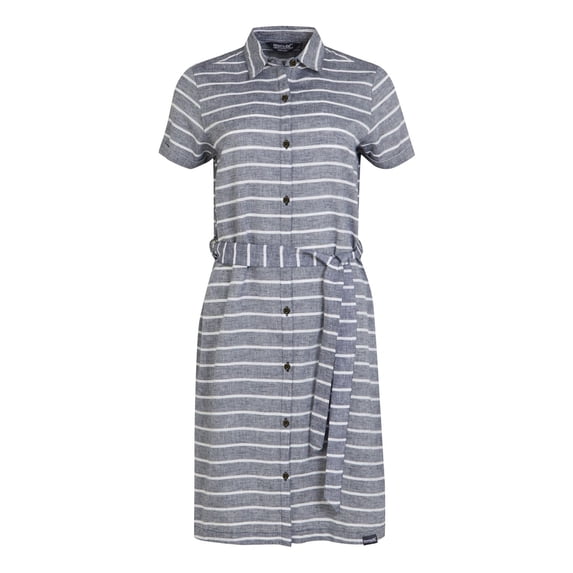 Regatta Womens Rema Striped Shirt Dress