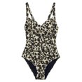 thumbnail image 1 of Regatta Womens Sakari Leopard Print Tummy Control One Piece Bathing Suit, 1 of 4