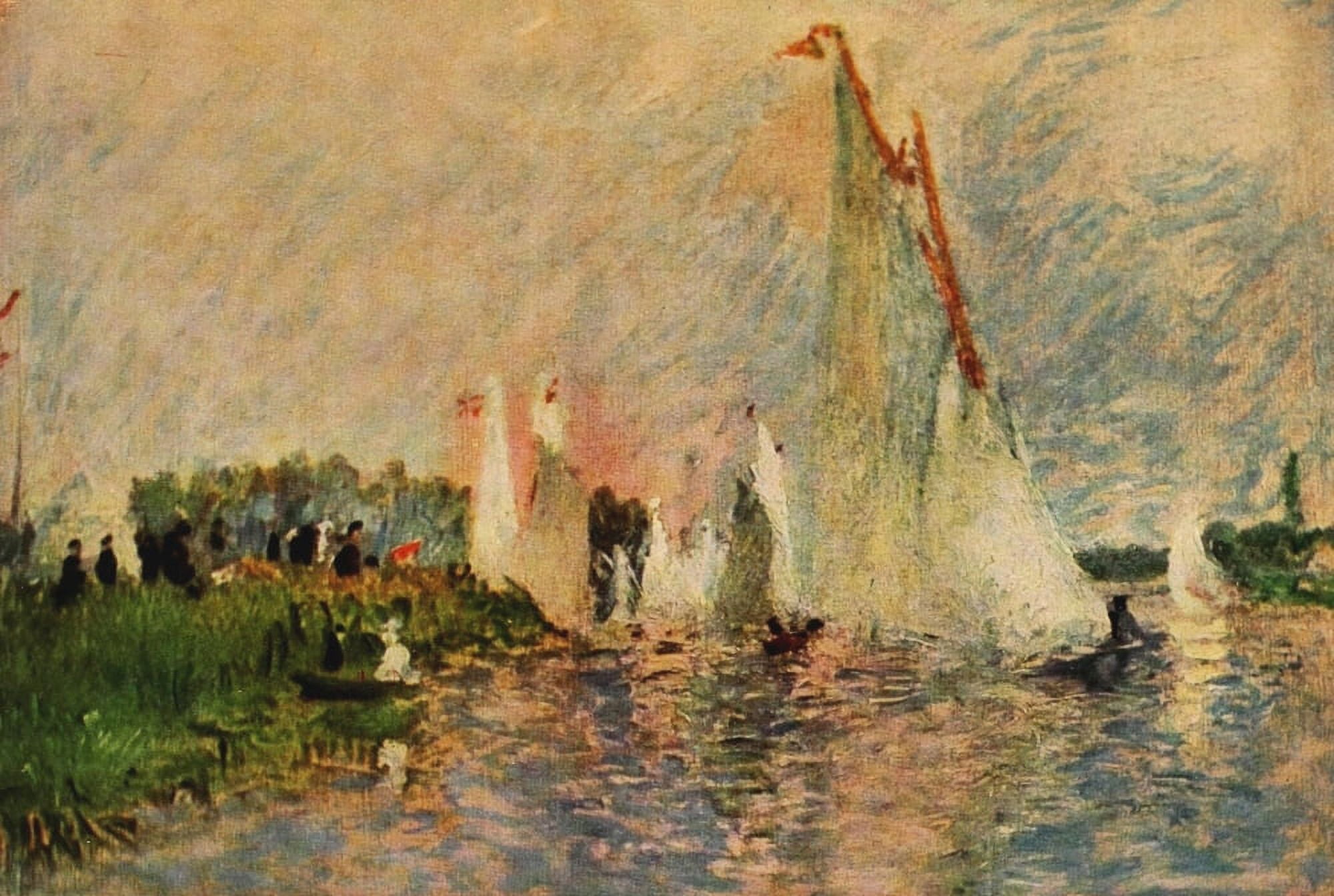 Regatta at Argenteuil 1874 Canvas Art - Pierre-Auguste Renoir (18 x 24)