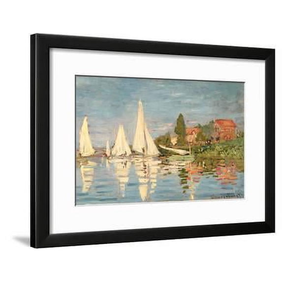Regatta at Argenteuil, C.1872, Scenic Transportation Framed Art Print Wall Art by Claude Monet Sold by Art.Com