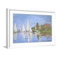 thumbnail image 1 of Art.com Regattas at Argenteuil by Claude Monet Giclee Print by Claude Monet, White Frame Wall Art, 29" x 21", 1 of 5