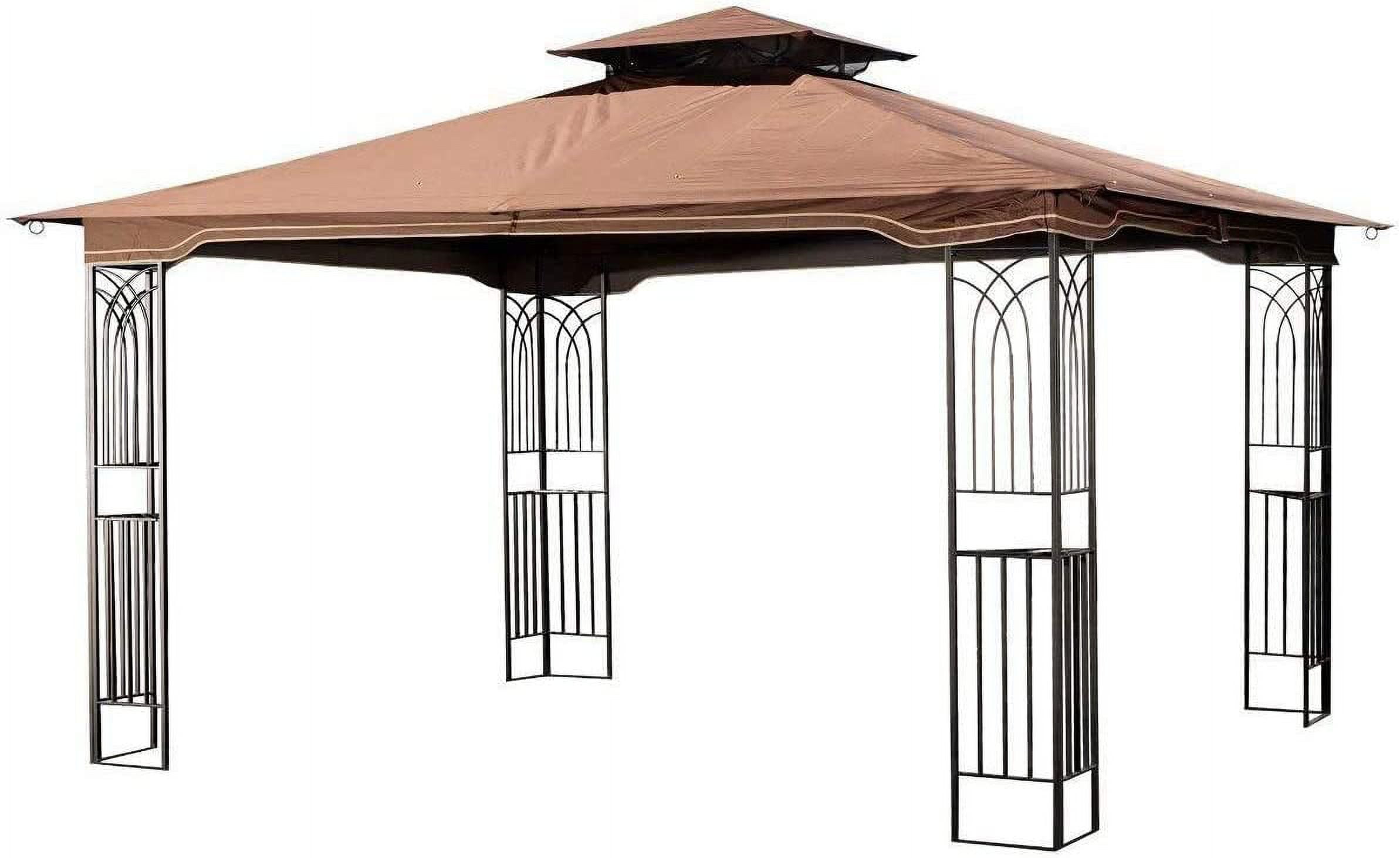 Regency 10x12 Gazebo with Mosquito Netting, Plant Rings, Corner Shelves
