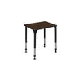 thumbnail image 1 of Regency 18.5 x 26 in Rectangle Height Adjustable Classroom School Desk- Neo Walnut, 1 of 8