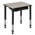 thumbnail image 1 of Regency 18.5x26 Rectangle Height Classroom School Desk with Book Storage- Maple, 1 of 9