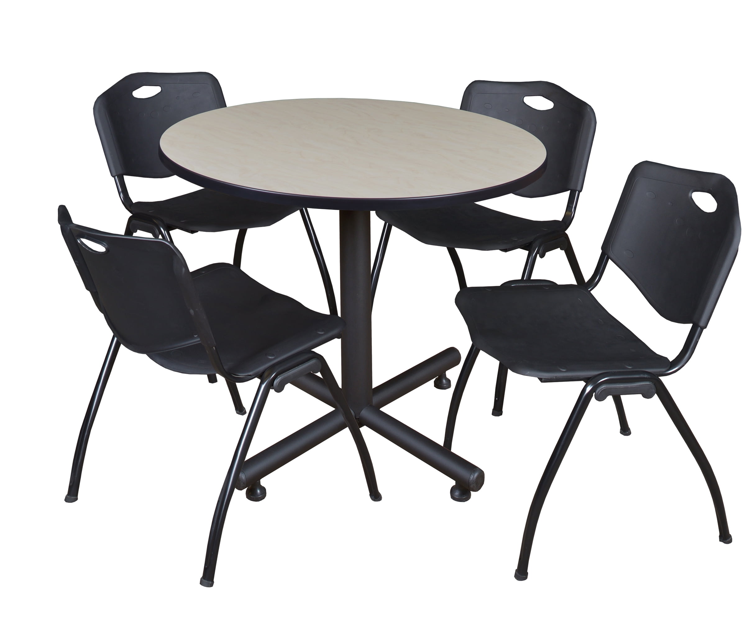 Break Table 150 90 Black Black Panama Light 5 Pos Chair Black Black And Teak_4