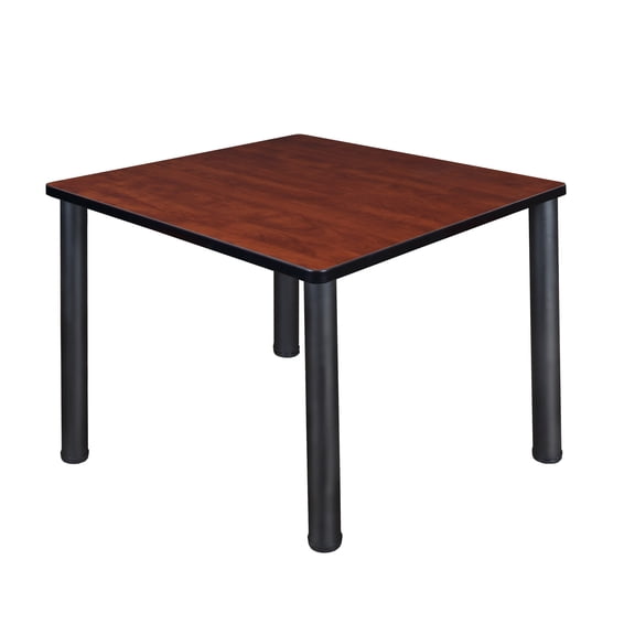 Regency 36" Square Table with Black Post Legs