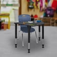 thumbnail image 1 of Regency 36 x 23 x 19 in Trapezoid Height Adjustable Kids Learning School Desk- Grey, 1 of 6