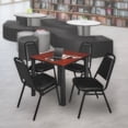 thumbnail image 1 of Regency 4 Stack Chairs and Square Table in Cherry, 1 of 8